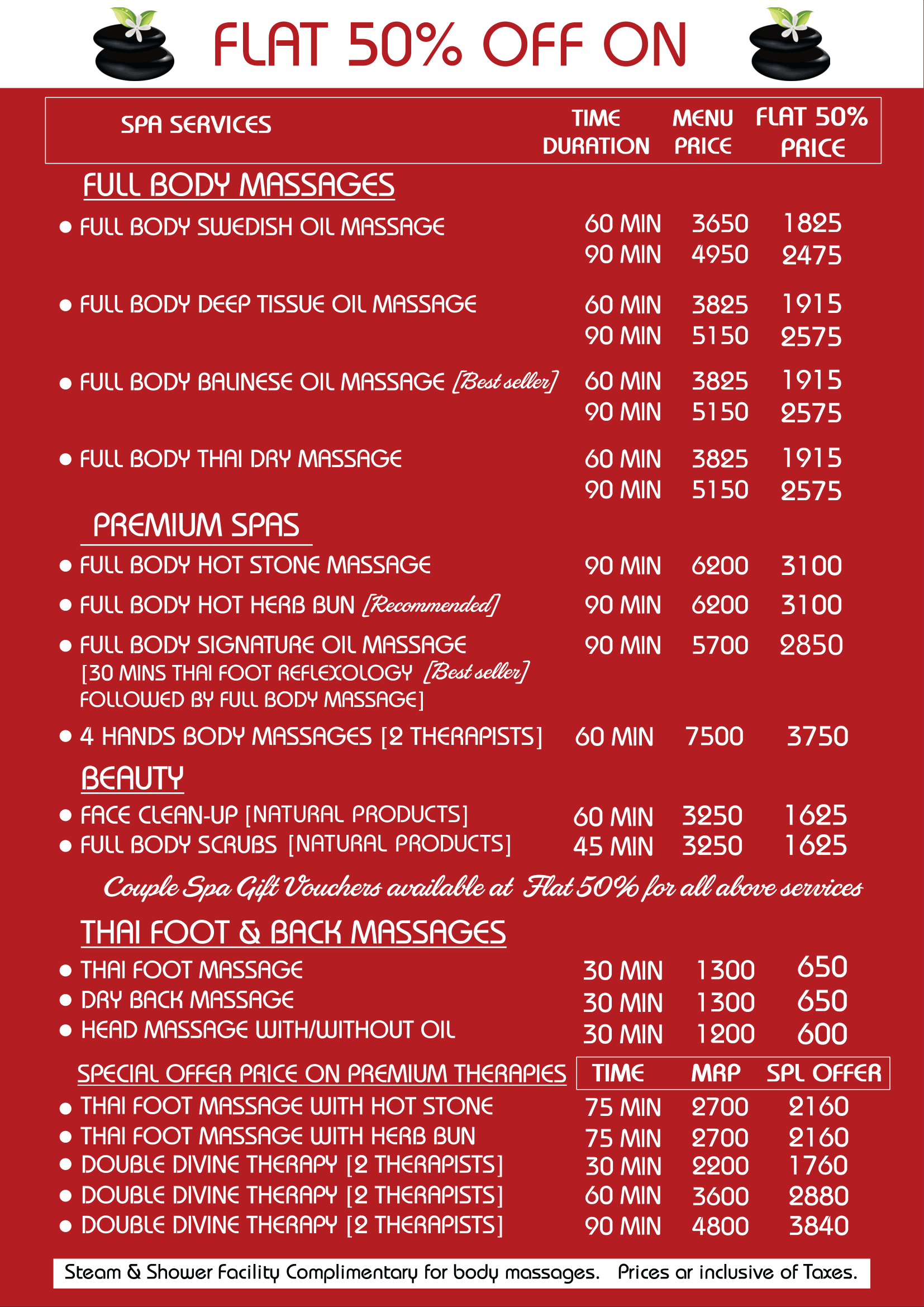 Menu Page 2